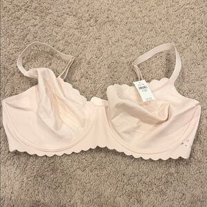 Aerie Scalloped Edge Bra in Soft Pink